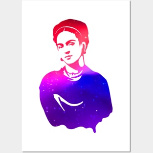 Frida Galaxy Posters and Art